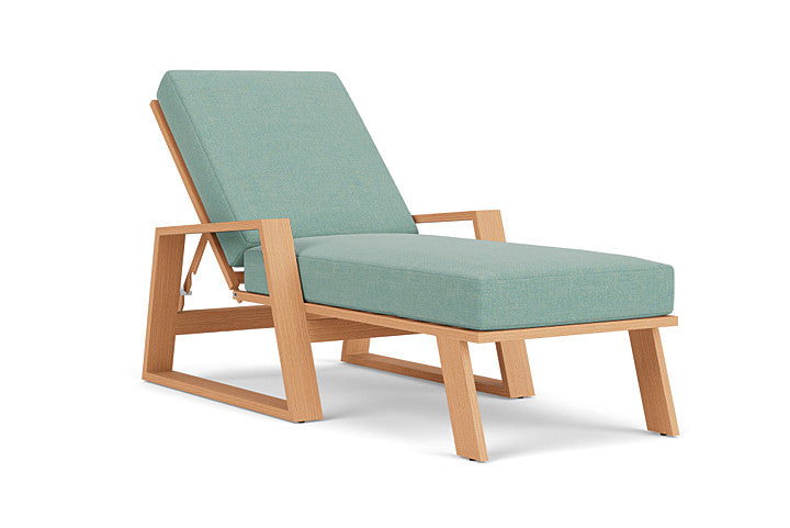Lloyd Flanders - Pursuit Pool Chaise In Toffee Cream Finish With Pavian Pool Fabric - 4520201882045 view 1