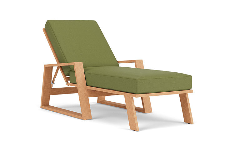 Lloyd Flanders - Pursuit Pool Chaise In Toffee Cream Finish With Reflections Grass Fabric - 4520201882051 view 1