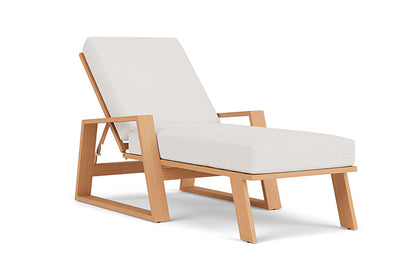 Lloyd Flanders - Pursuit Pool Chaise In Toffee Cream Finish With Reflections Snow Fabric - 4520201882014 view 1