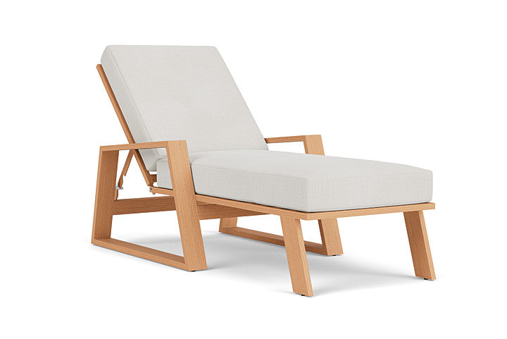 Lloyd Flanders - Pursuit Pool Chaise In Toffee Cream Finish With Rollo Linen Fabric - 4520201882020 view 1
