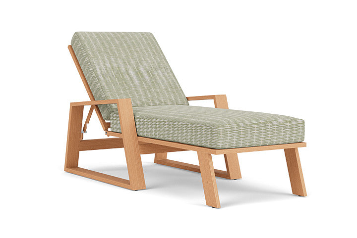 Lloyd Flanders - Pursuit Pool Chaise In Toffee Cream Finish With Romulo Laurel Fabric - 4520201882049 view 1