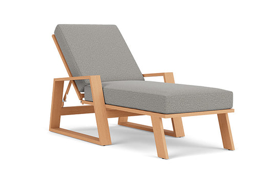 Lloyd Flanders - Pursuit Pool Chaise In Toffee Cream Finish With Rumba Nickel Fabric - 4520201882011 view 1