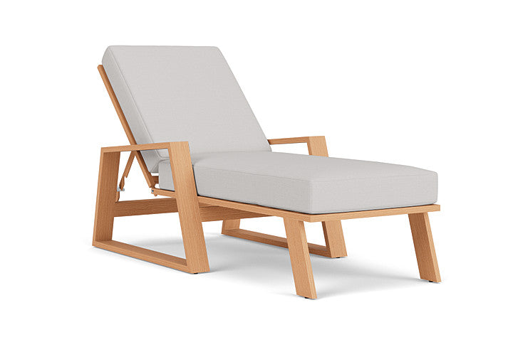 Lloyd Flanders - Pursuit Pool Chaise In Toffee Cream Finish With Sailcloth Seagull Fabric - 452020188W61 view 1
