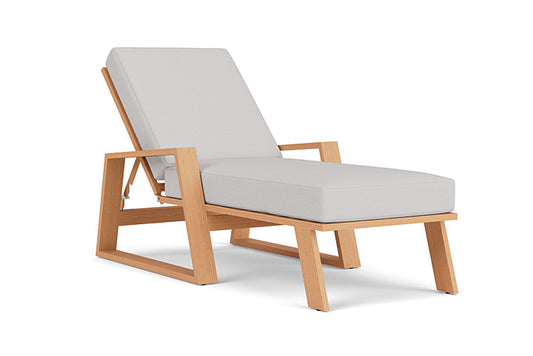 Lloyd Flanders - Pursuit Pool Chaise In Toffee Cream Finish With Sailcloth Seagull Fabric - 452020188W61 view 1
