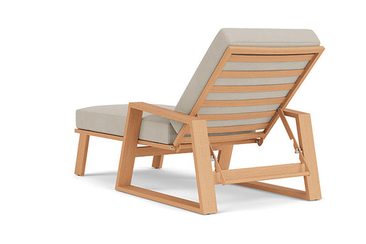 Lloyd Flanders - Pursuit Pool Chaise In Toffee Cream Finish With Sandberg Flax Fabric - 4520201882027 view 2