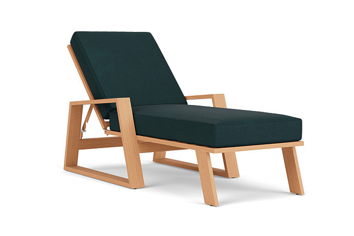 Lloyd Flanders - Pursuit Pool Chaise In Toffee Cream Finish With Sandberg Lagoon Fabric - 4520201882039 view 1