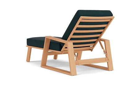 Lloyd Flanders - Pursuit Pool Chaise In Toffee Cream Finish With Sandberg Lagoon Fabric - 4520201882039 view 2