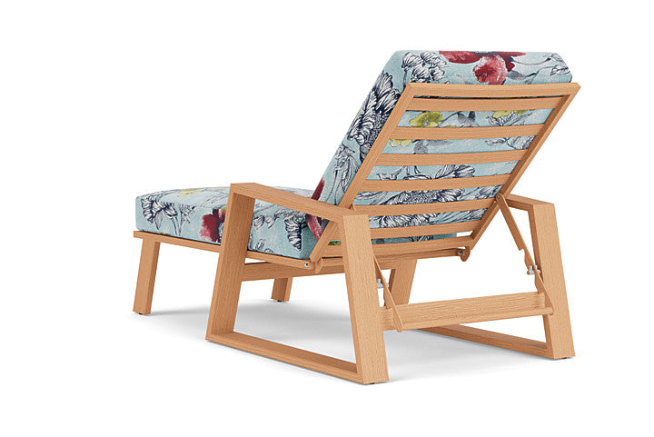Lloyd Flanders - Pursuit Pool Chaise In Toffee Cream Finish With Serena Floral Meadow Fabric - 4520201882079 view 2