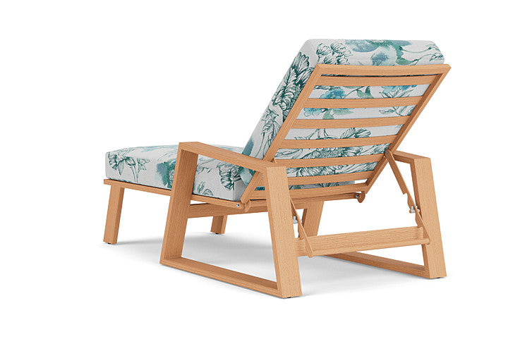Lloyd Flanders - Pursuit Pool Chaise In Toffee Cream Finish With Serena Floral Mist Fabric - 4520201882078 view 2