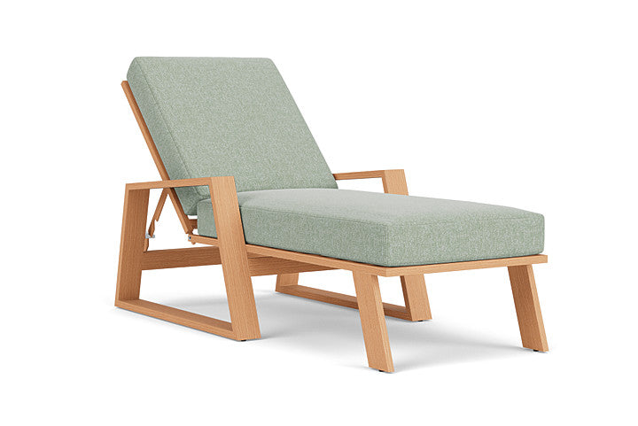 Lloyd Flanders - Pursuit Pool Chaise In Toffee Cream Finish With Serene Spa Fabric - 4520201882031 view 1