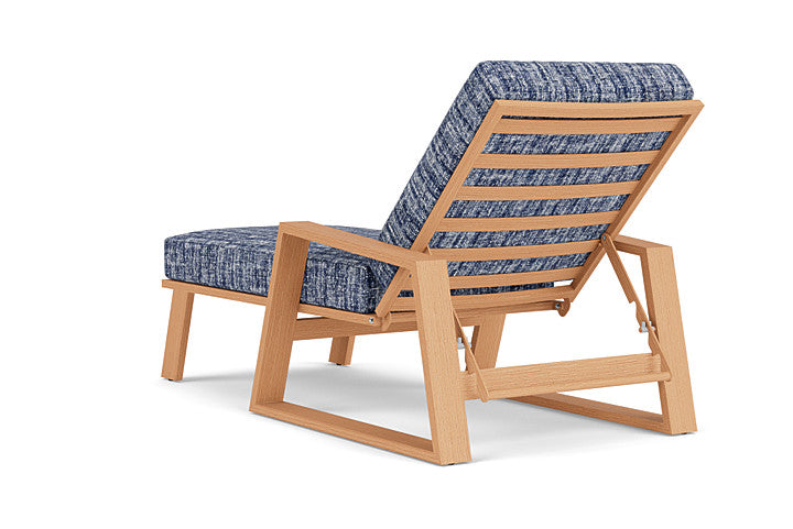 Lloyd Flanders - Pursuit Pool Chaise In Toffee Cream Finish With Visions Cobalt Fabric - 452020188683 view 2