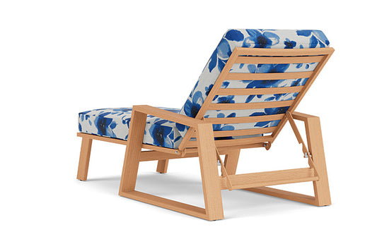 Lloyd Flanders - Pursuit Pool Chaise In Toffee Cream Finish With Watercolor Blossom Capri Fabric - 452020188672 view 2