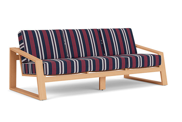 Lloyd Flanders - Pursuit Sofa In Toffee Cream Finish With Berkely Hall Navy Fabric - 4520551882063 view 1