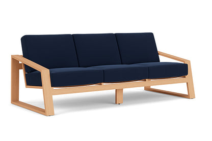 Lloyd Flanders - Pursuit Sofa In Toffee Cream Finish With Decorline Navy Fabric - 4520551882019 view 1