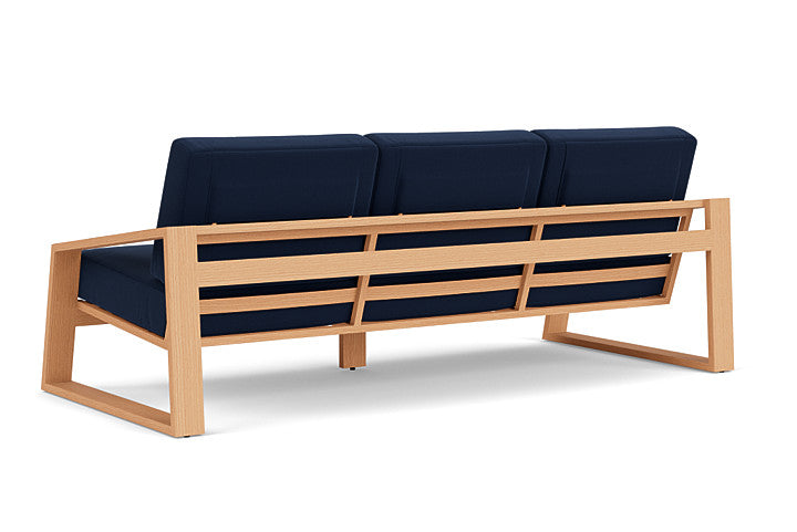 Lloyd Flanders - Pursuit Sofa In Toffee Cream Finish With Decorline Navy Fabric - 4520551882019 view 2