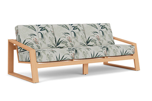 Lloyd Flanders - Pursuit Sofa In Toffee Cream Finish With Delicate Botanical Sage Fabric - 4520551882075 view 1