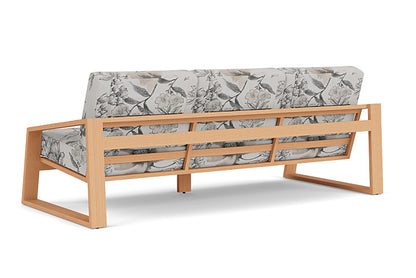 Lloyd Flanders - Pursuit Sofa In Toffee Cream Finish With Serena Floral Dove Fabric - 4520551882077 view 2