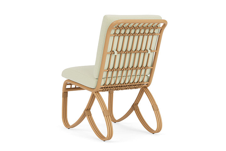 Lloyd Flanders - Riviera Armless Dining Chair In Camel Finish With Bamboo Bay Meadow Fabric - 2780071522060 view 2