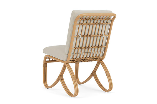 Lloyd Flanders - Riviera Armless Dining Chair In Camel Finish With Beach Natural Fabric - 2780071522005 view 2