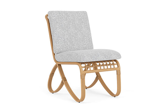 Lloyd Flanders - Riviera Armless Dining Chair In Camel Finish With Burson Domino Fabric - 2780071522035 view 1