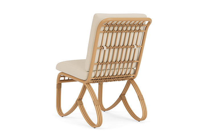 Lloyd Flanders - Riviera Armless Dining Chair In Camel Finish With Callen Pearl Fabric - 2780071522021 view 2