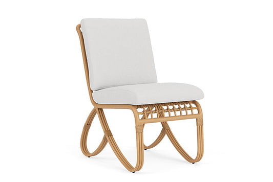 Lloyd Flanders - Riviera Armless Dining Chair In Camel Finish With Canvas Natural Fabric - 278007152159 view 1