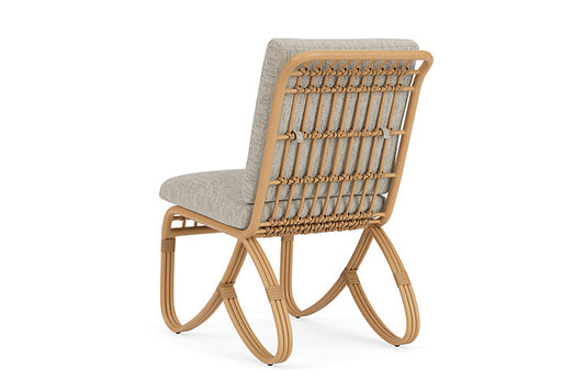 Lloyd Flanders - Riviera Armless Dining Chair In Camel Finish With Charlotte Sparrow Fabric - 278007152183 view 2