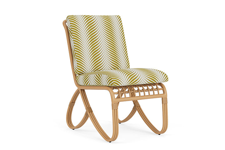 Lloyd Flanders - Riviera Armless Dining Chair In Camel Finish With Clock Out Dew Fabric - 2780071522083 view 1
