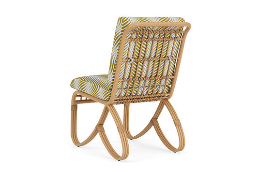 Lloyd Flanders - Riviera Armless Dining Chair In Camel Finish With Clock Out Dew Fabric - 2780071522083 view 2