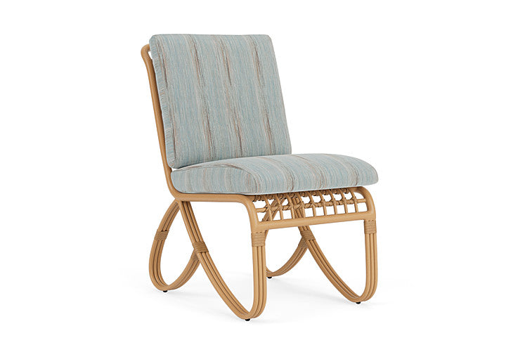 Lloyd Flanders - Riviera Armless Dining Chair In Camel Finish With Colorwave Mist Fabric - 2780071522072 view 1