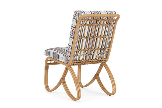 Lloyd Flanders - Riviera Armless Dining Chair In Camel Finish With Deering Cadet Fabric - 2780071522047 view 2