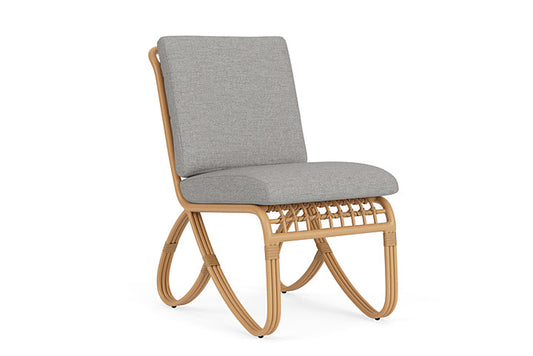 Lloyd Flanders - Riviera Armless Dining Chair In Camel Finish With Demo Stone Fabric - 278007152095 view 1
