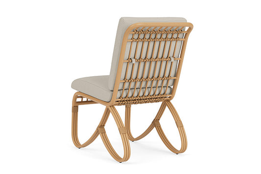 Lloyd Flanders - Riviera Armless Dining Chair In Camel Finish With Fife Fog Fabric - 278007152181 view 2
