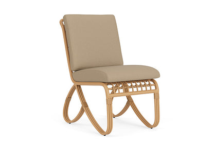 Lloyd Flanders - Riviera Armless Dining Chair In Camel Finish With Fife Sahara Fabric - 278007152742 view 1