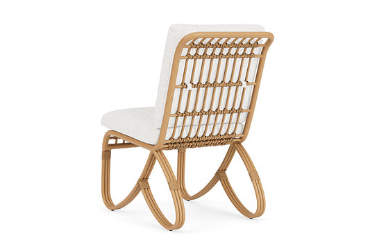 Lloyd Flanders - Riviera Armless Dining Chair In Camel Finish With Friendly Natural Fabric - 2780071522042 view 2
