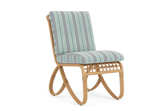 Lloyd Flanders - Riviera Armless Dining Chair In Camel Finish With Hansen Seaglass Fabric - 2780071521926 view 1