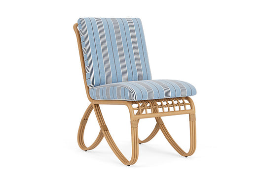 Lloyd Flanders - Riviera Armless Dining Chair In Camel Finish With Hansen Sky Fabric - 278007152064 view 1