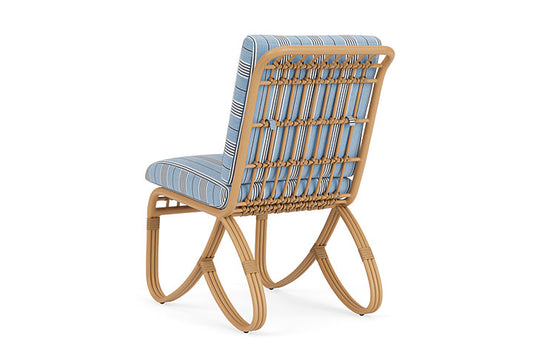 Lloyd Flanders - Riviera Armless Dining Chair In Camel Finish With Hansen Sky Fabric - 278007152064 view 2