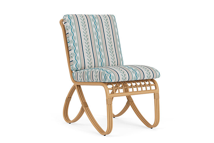 Lloyd Flanders - Riviera Armless Dining Chair In Camel Finish With Ilona Resort Fabric - 2780071522069 view 1