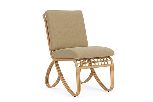 Lloyd Flanders - Riviera Armless Dining Chair In Camel Finish With Loveboat Saffron Fabric - 2780071522009 view 1