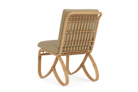 Lloyd Flanders - Riviera Armless Dining Chair In Camel Finish With Loveboat Saffron Fabric - 2780071522009 view 2