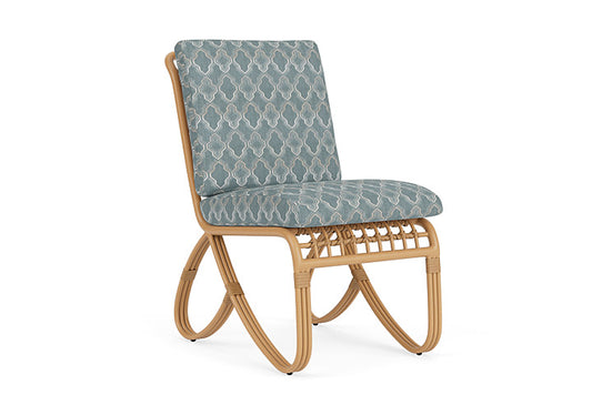 Lloyd Flanders - Riviera Armless Dining Chair In Camel Finish With Luna Mist Fabric - 2780071522070 view 1