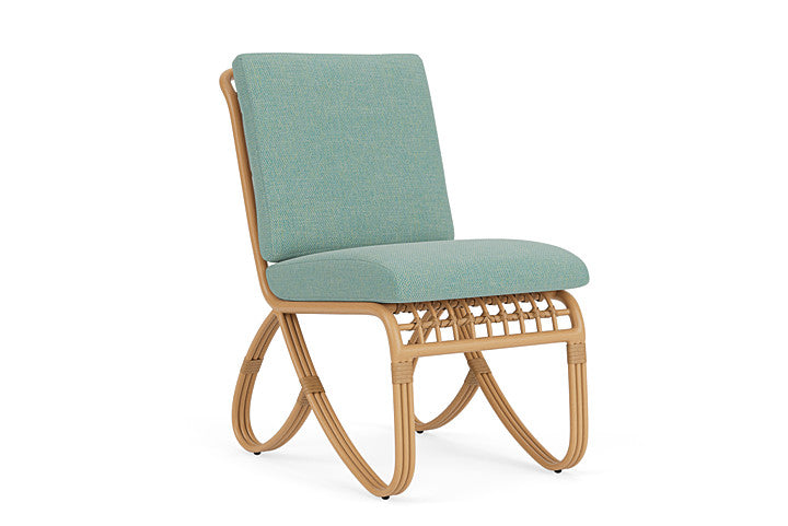 Lloyd Flanders - Riviera Armless Dining Chair In Camel Finish With Pavian Pool Fabric - 2780071522045 view 1