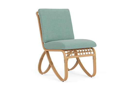 Lloyd Flanders - Riviera Armless Dining Chair In Camel Finish With Pavian Pool Fabric - 2780071522045 view 1