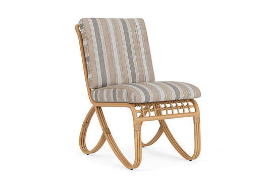 Lloyd Flanders - Riviera Armless Dining Chair In Camel Finish With Purveyor Pewter Fabric - 278007152146 view 1