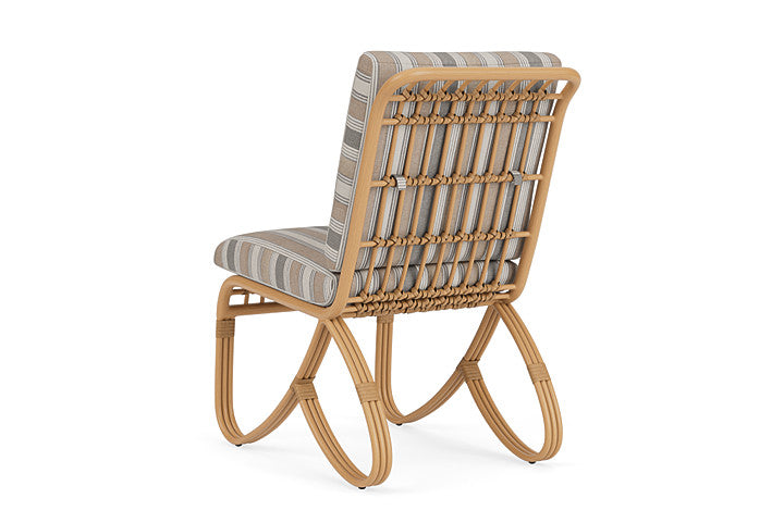Lloyd Flanders - Riviera Armless Dining Chair In Camel Finish With Purveyor Pewter Fabric - 278007152146 view 2