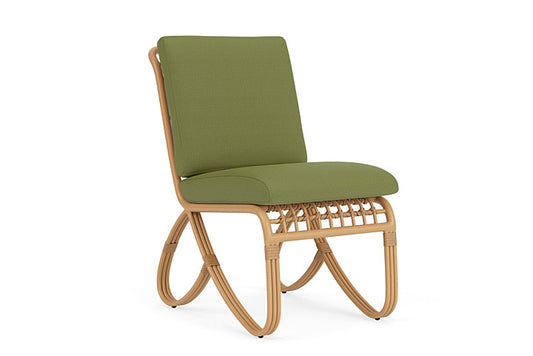 Lloyd Flanders - Riviera Armless Dining Chair In Camel Finish With Reflections Grass Fabric - 2780071522051 view 1