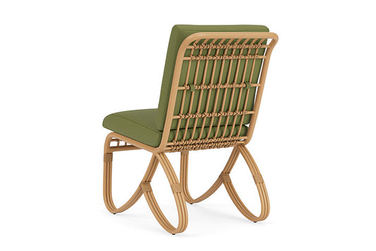 Lloyd Flanders - Riviera Armless Dining Chair In Camel Finish With Reflections Grass Fabric - 2780071522051 view 2