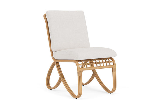 Lloyd Flanders - Riviera Armless Dining Chair In Camel Finish With Reflections Snow Fabric - 2780071522014 view 1