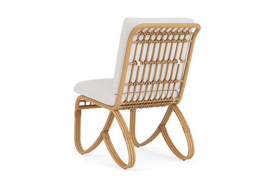 Lloyd Flanders - Riviera Armless Dining Chair In Camel Finish With Reflections Snow Fabric - 2780071522014 view 2